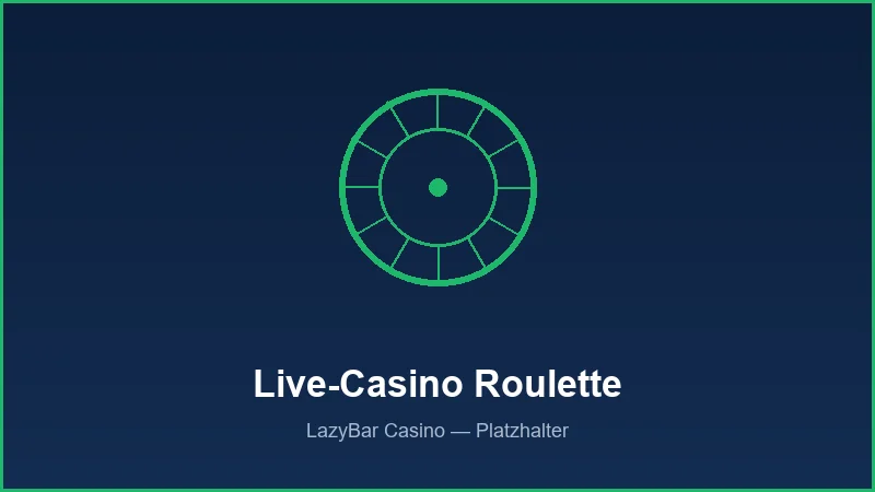 Live-Roulette-Tisch mit Croupier bei LazyBar Casino