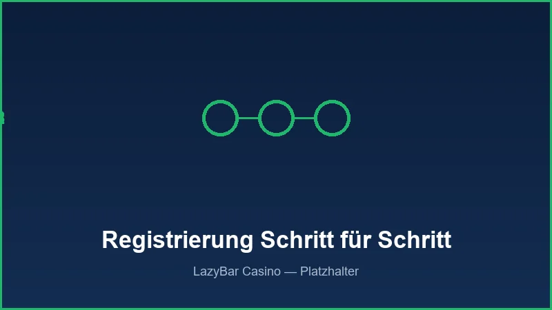 Schritte der Registrierung bei LazyBar Casino im Überblick