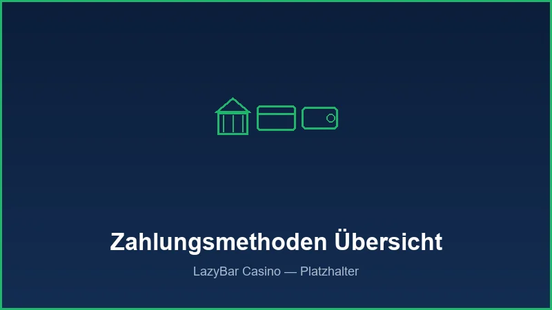 Übersicht der Zahlungsmethoden bei LazyBar Casino